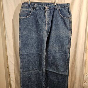 NWT Faded Glory Jeans Mens 44x30 Blue Carpenter Workwear Cotton Utility